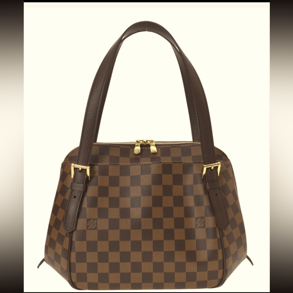 Louis Vuitton Belem MM Damier Ebene Handbag